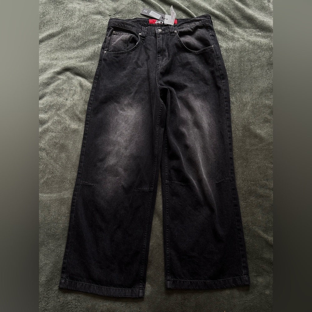 Jaded London black washed jeans